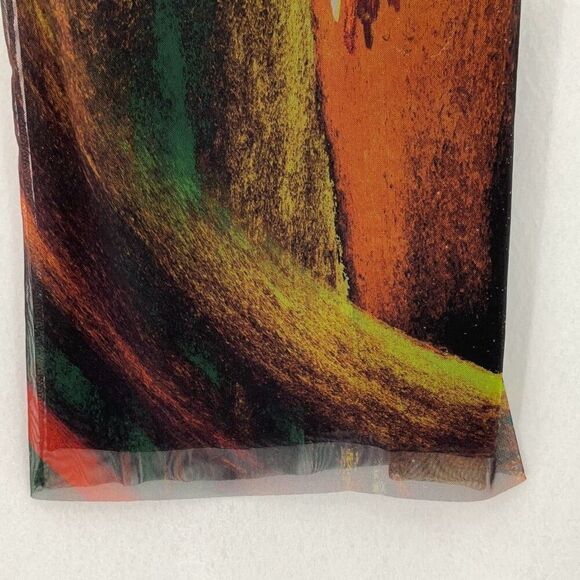 Zara Multicolor Strapless Tulle Mesh Print Tube Midi Dress Size Small - Picture 4 of 9